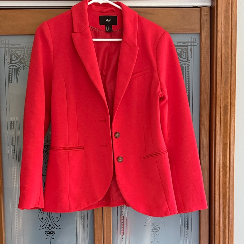 H&M Bold Red Women's Blazer